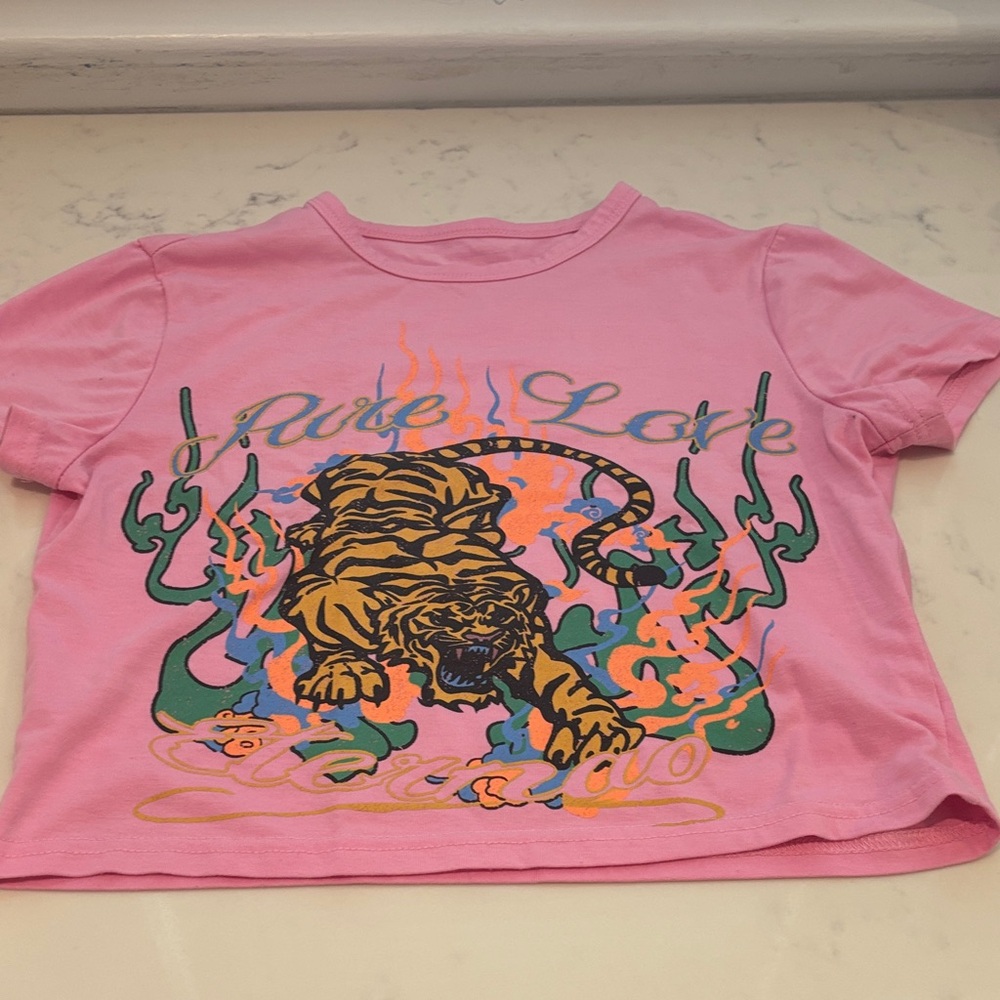 Pink Graphic Kids T-Shirt